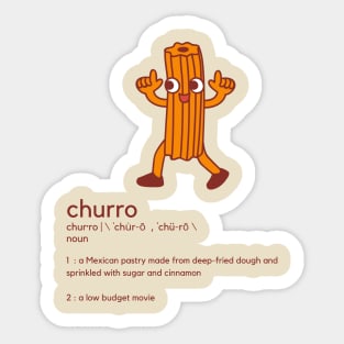 Churro Definition Sticker